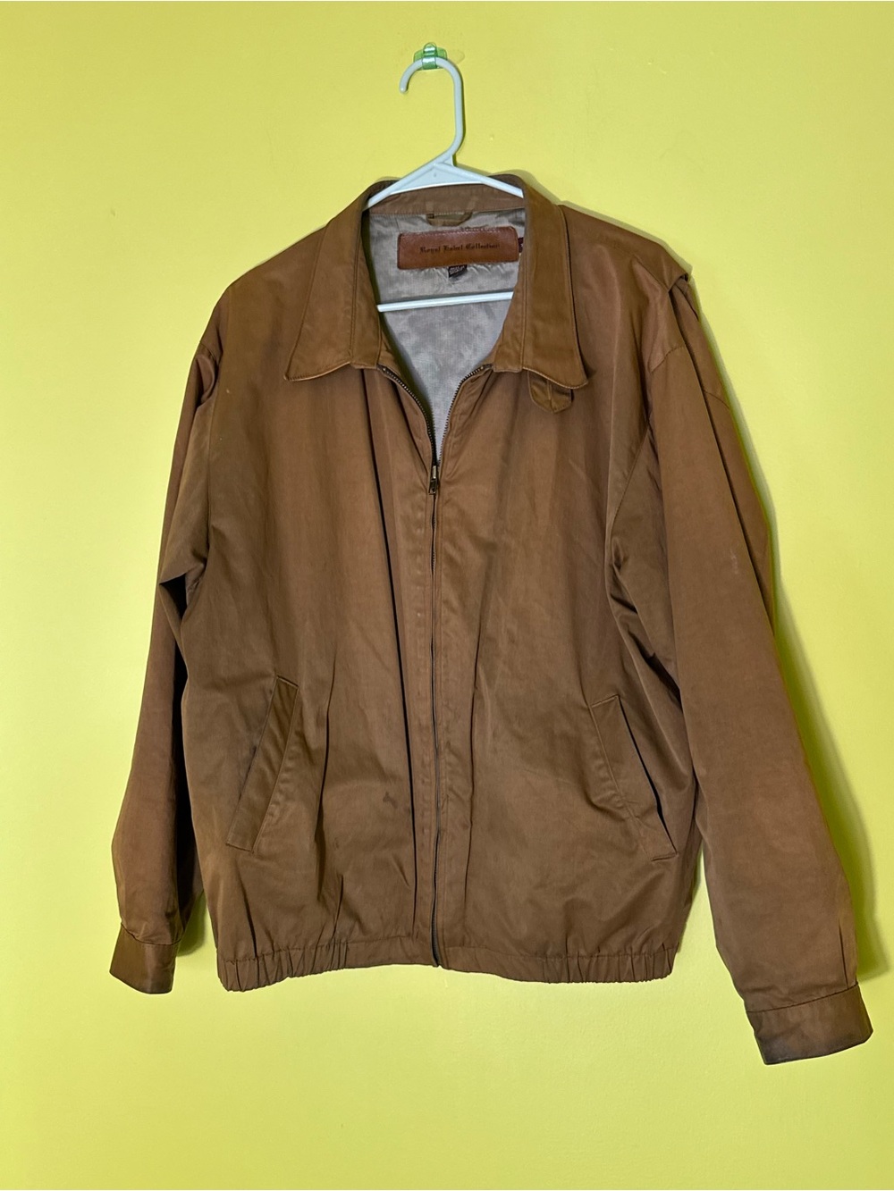 Vintage Waxed Harrington Jacket – Brown | Rare Archive Piece